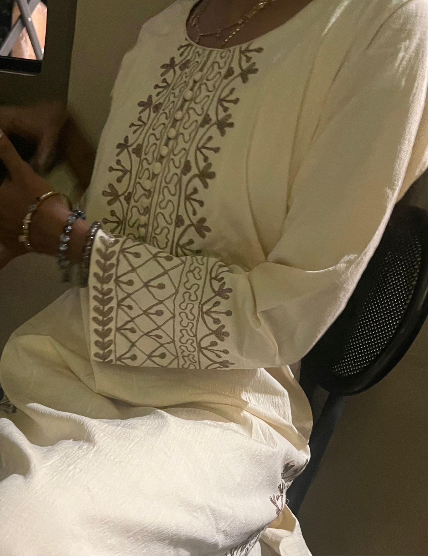 ✨ Nora Set - Ivory Kurta Set