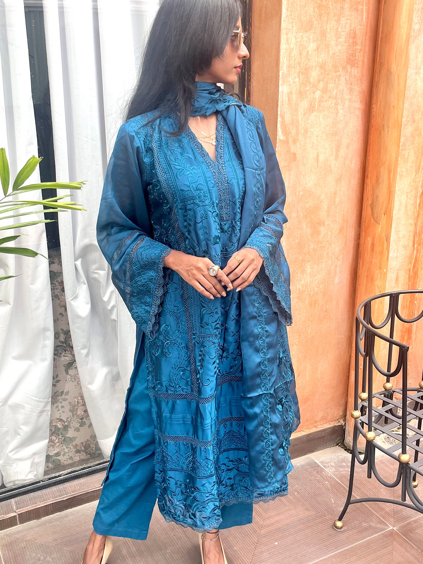 Luxury fits by BEGUM’S organza suit set✨🌙