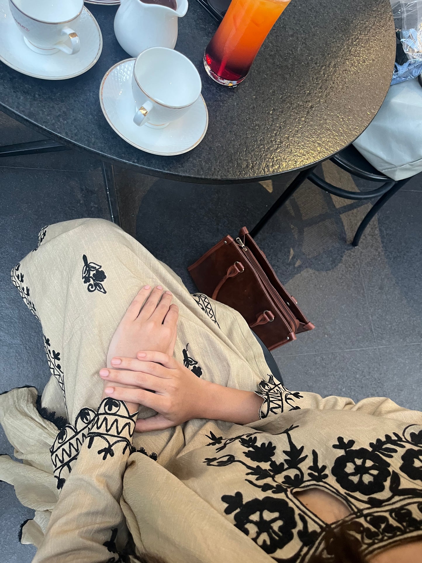 Shizaa - Embroidered Fall set
