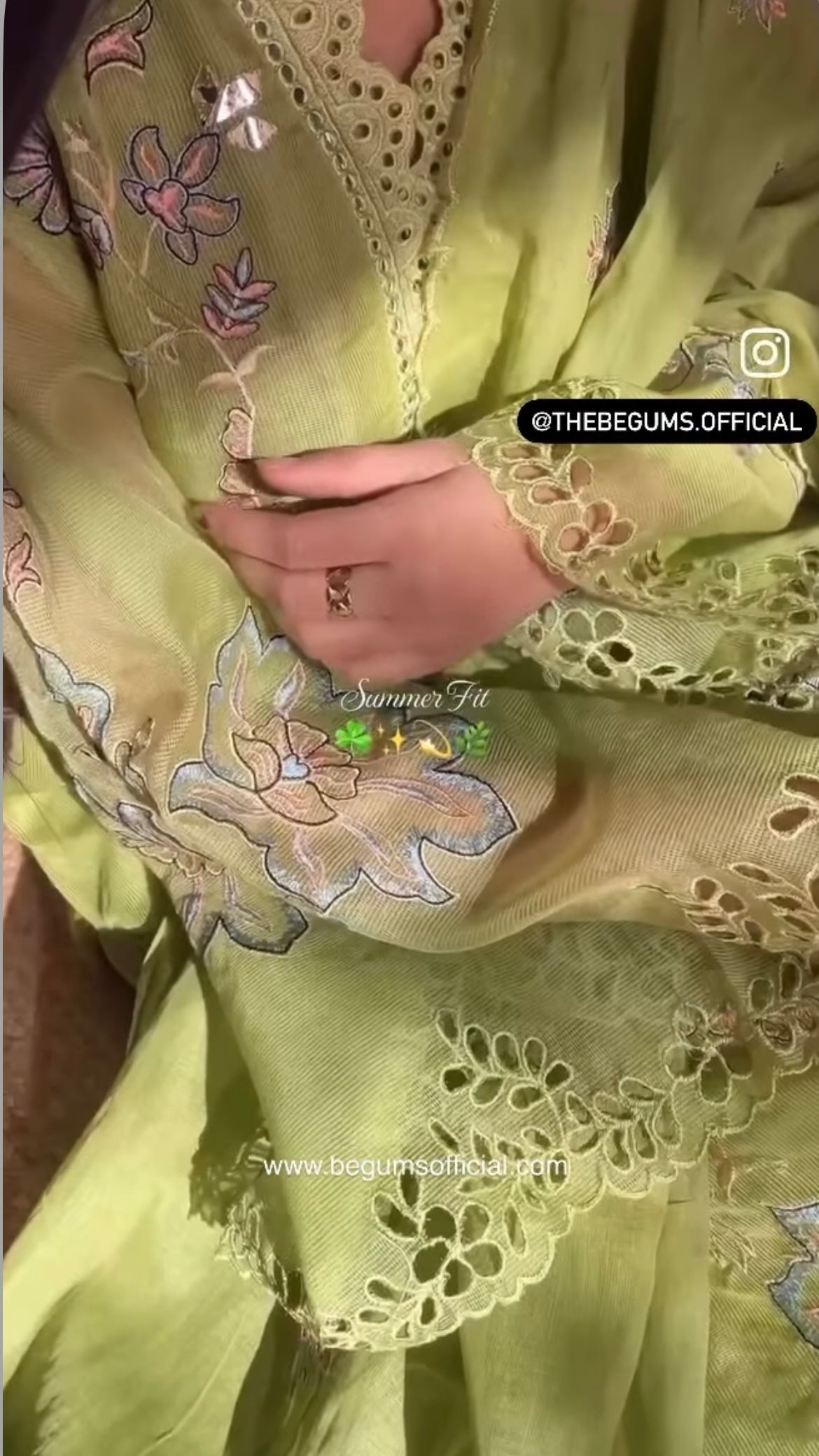 Pakistani cut work suit set
