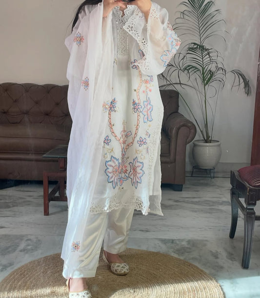 Pakistani cut work suit set