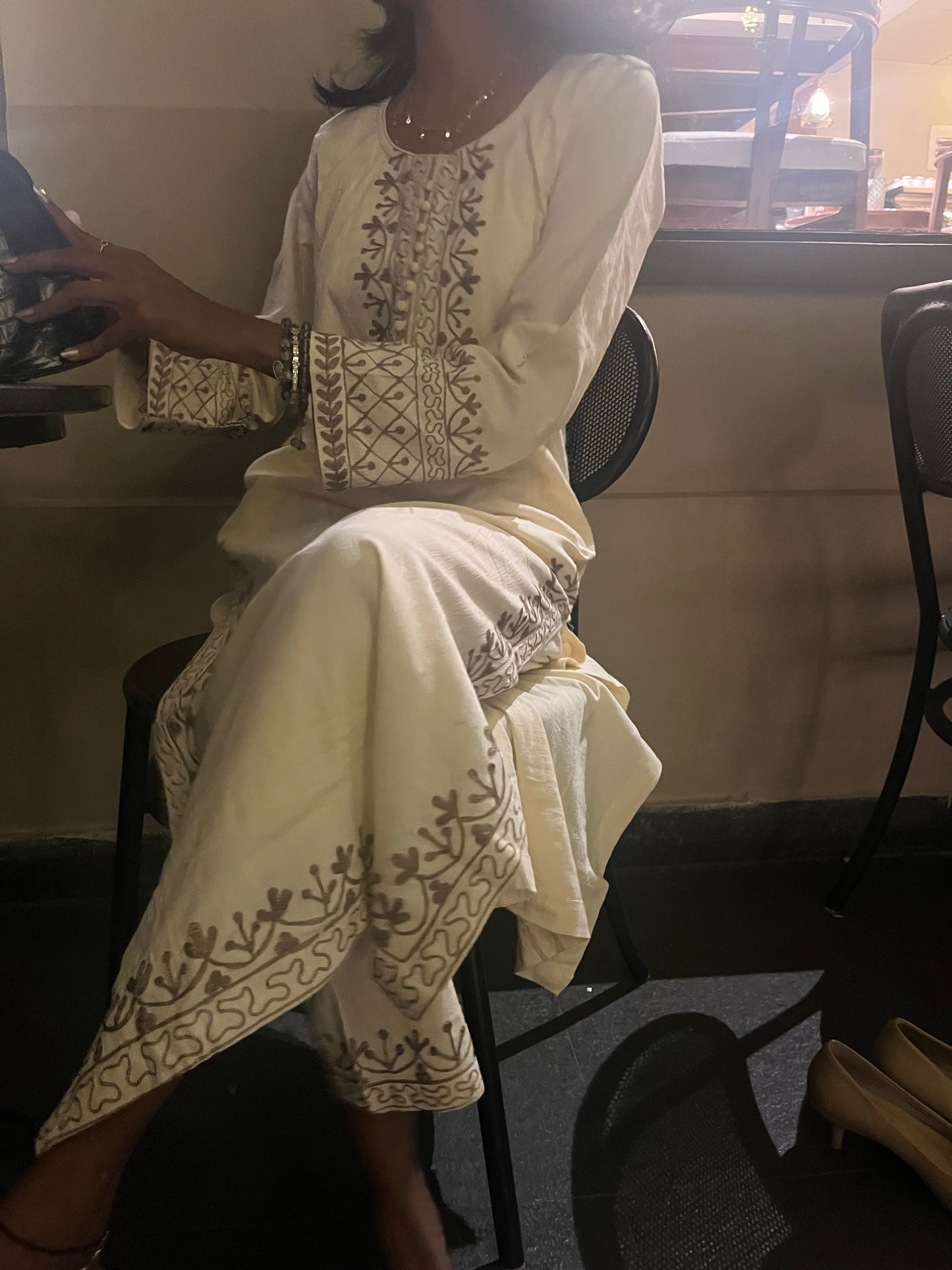 ✨ Nora Set - Ivory Kurta Set
