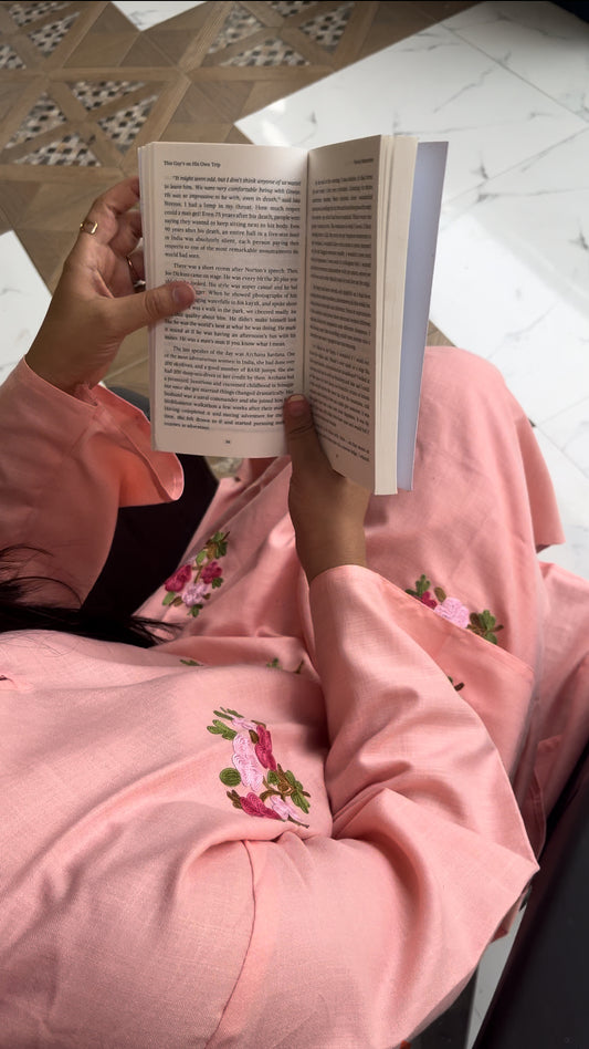 Khizaa 🍂 خزاں by BEGUM’s - embroidered kurta set