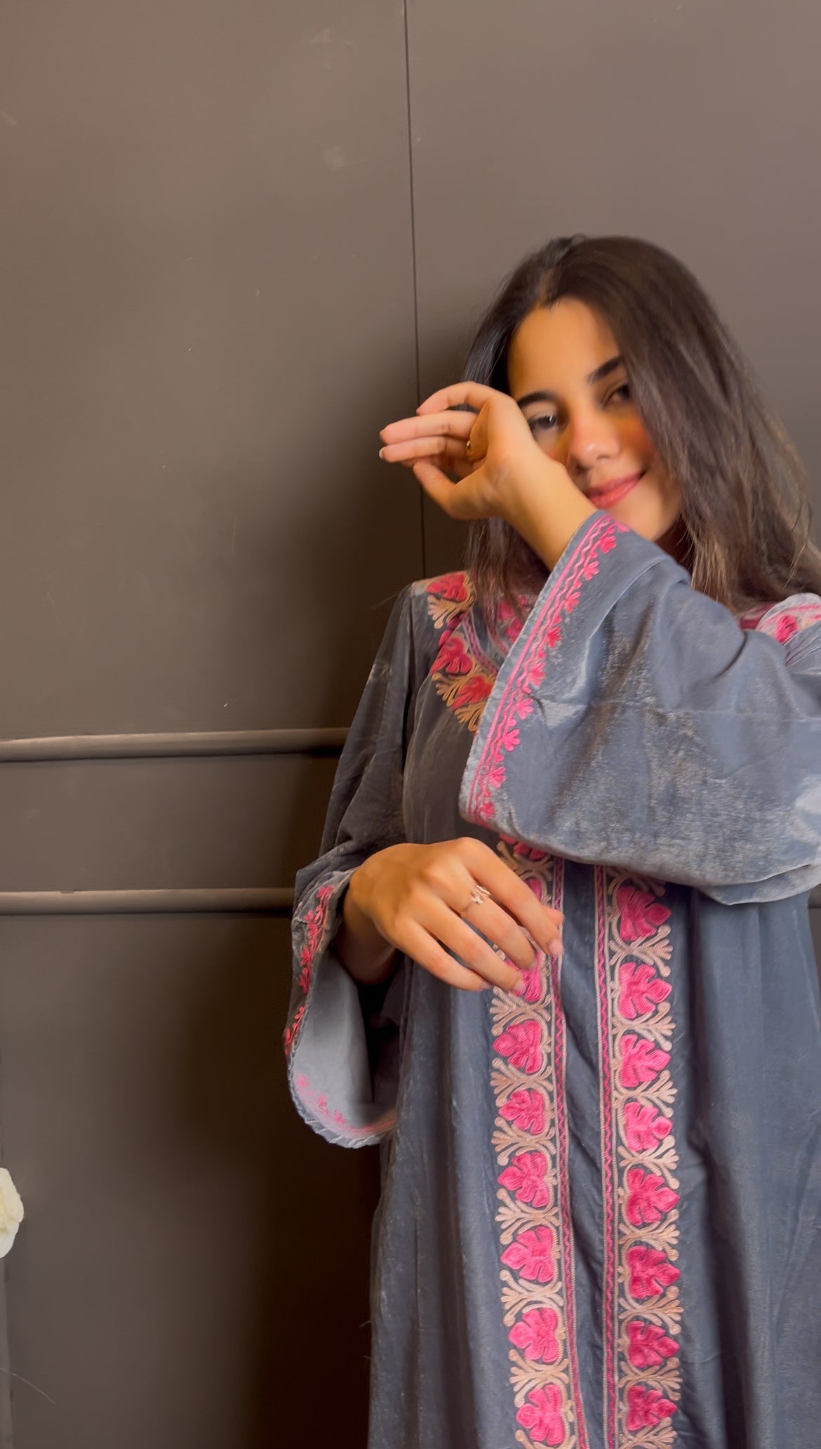 Luxury fits by BEGUM’S✨ velvet embroidered set