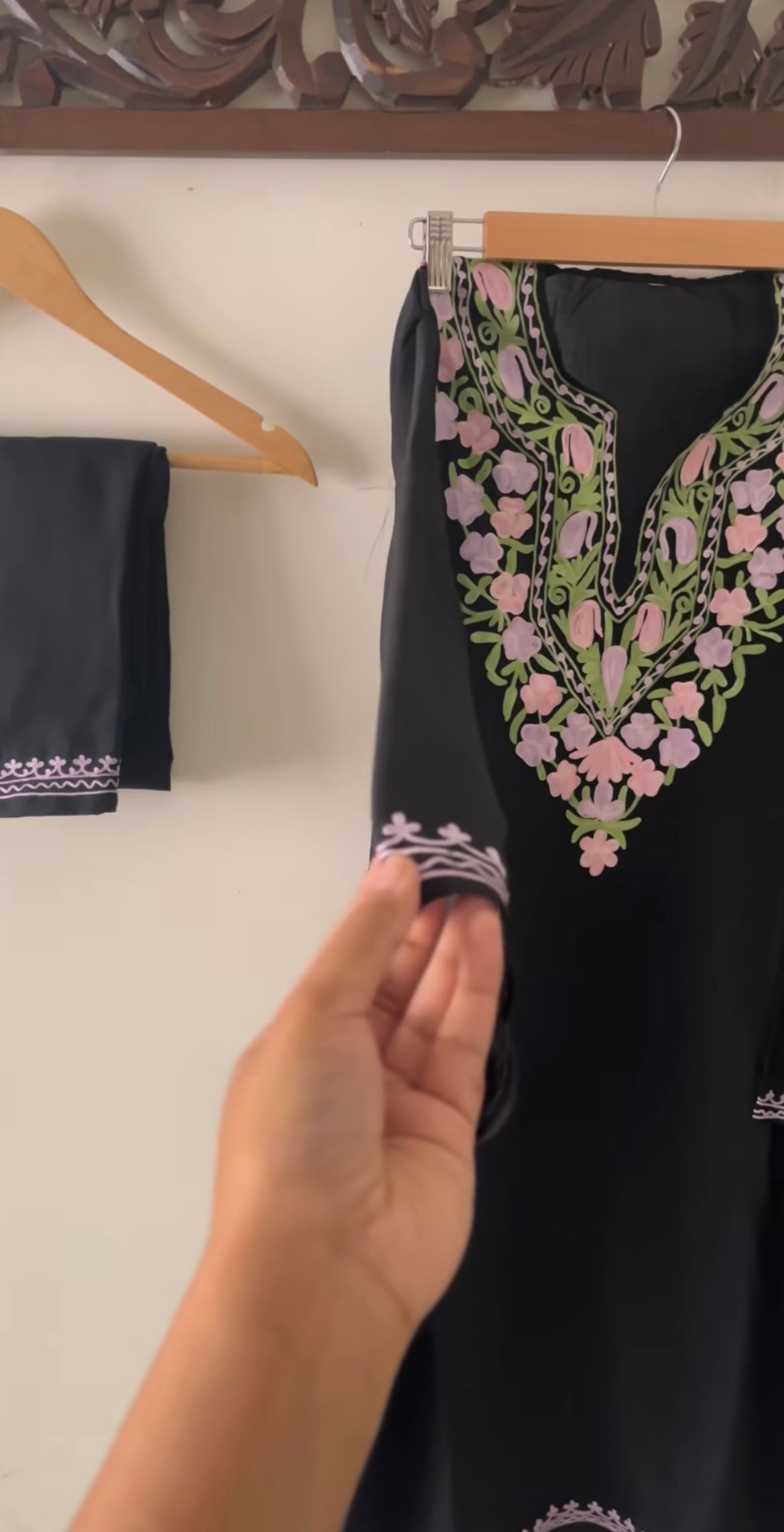BEGUM’s Signature Black Kurta Set