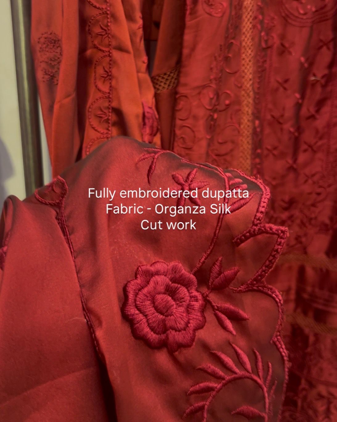 Luxury fits by BEGUM’S organza suit set✨🌙