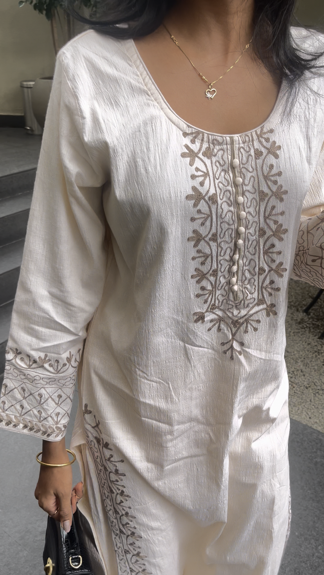 ✨ Nora Set - Ivory Kurta Set