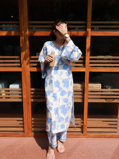 BEGUM’S Summer floral Kurta Set🦋