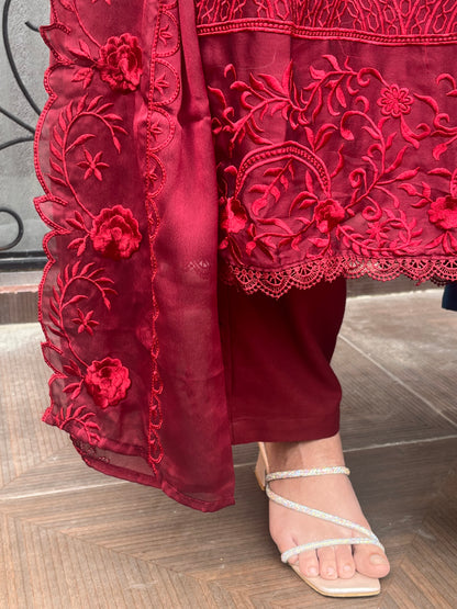 Luxury fits by BEGUM’S organza suit set✨🌙