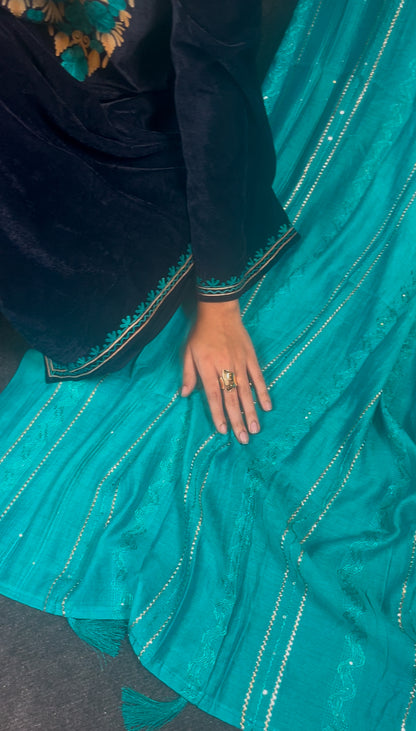 Luxury fits by BEGUM’S✨ velvet embroidered suit