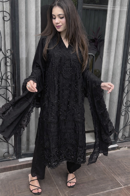 Luxury fits by BEGUM’S organza suit set✨🌙