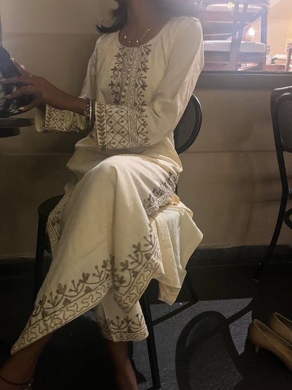 ✨ Nora Set - Ivory Kurta Set