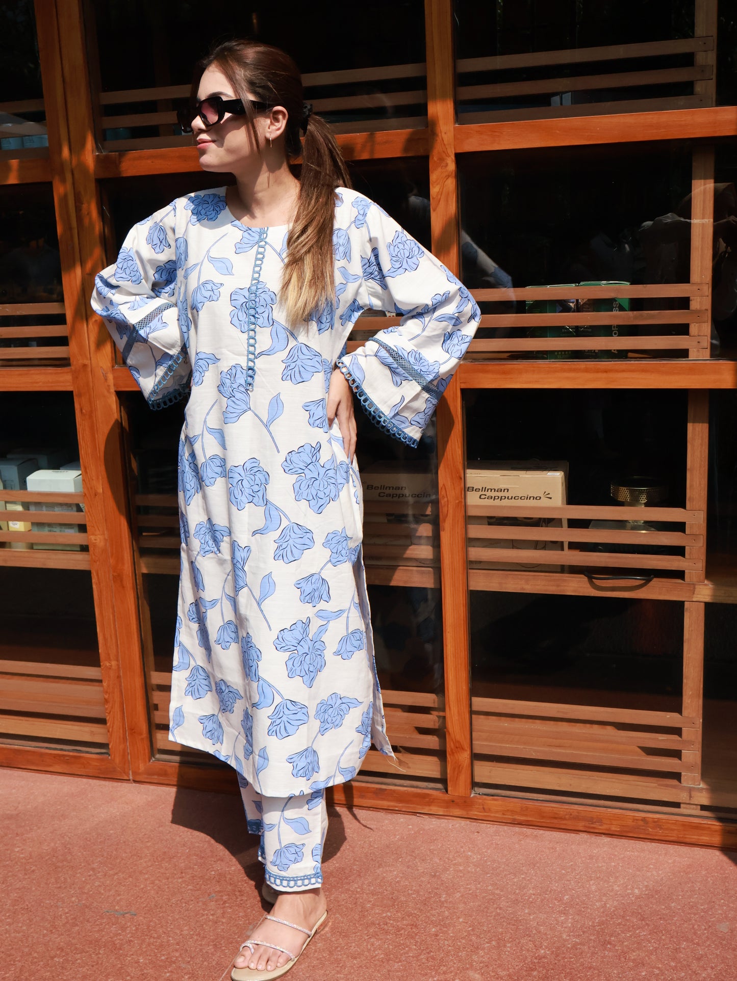 BEGUM’S Summer floral Kurta Set🦋