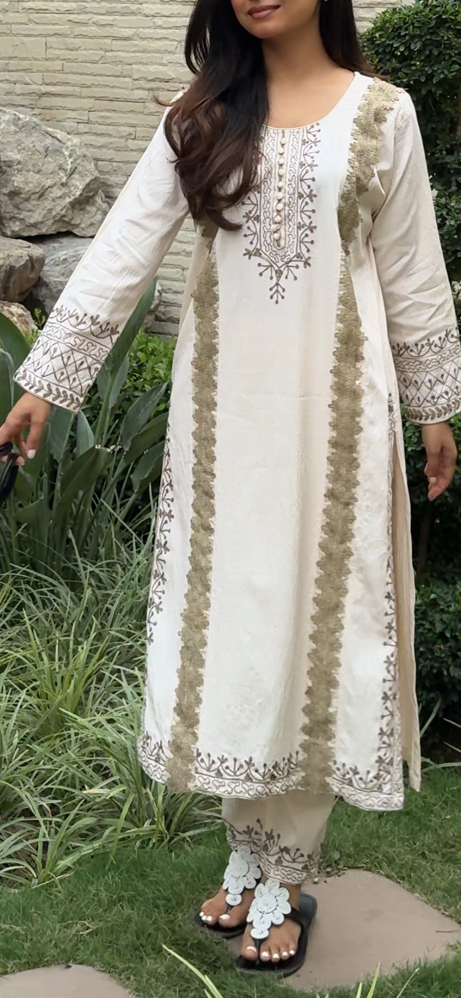 ✨ Nora Set - Ivory Kurta Set