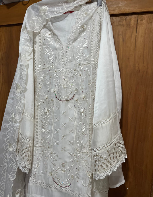 Luxury fits by BEGUM’S organza suit set✨🌙