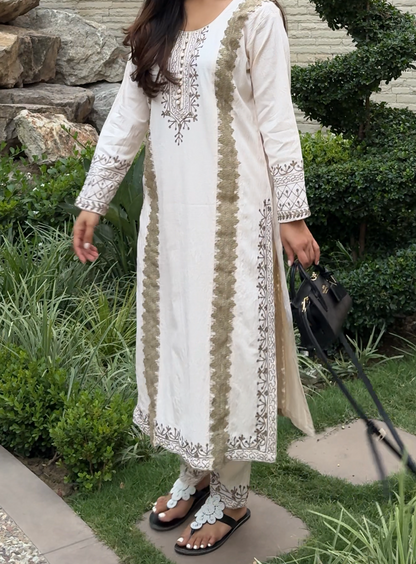 ✨ Nora Set - Ivory Kurta Set