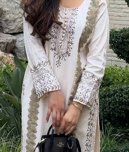 ✨ Nora Set - Ivory Kurta Set