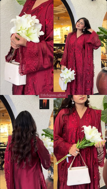 Luxury fits by BEGUM’S organza suit set✨🌙