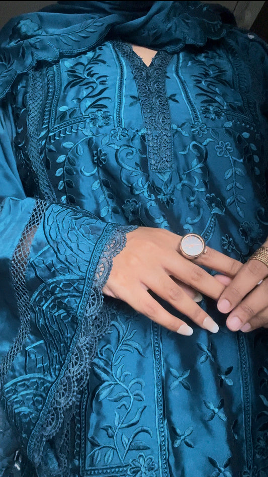 Luxury fits by BEGUM’S organza suit set✨🌙